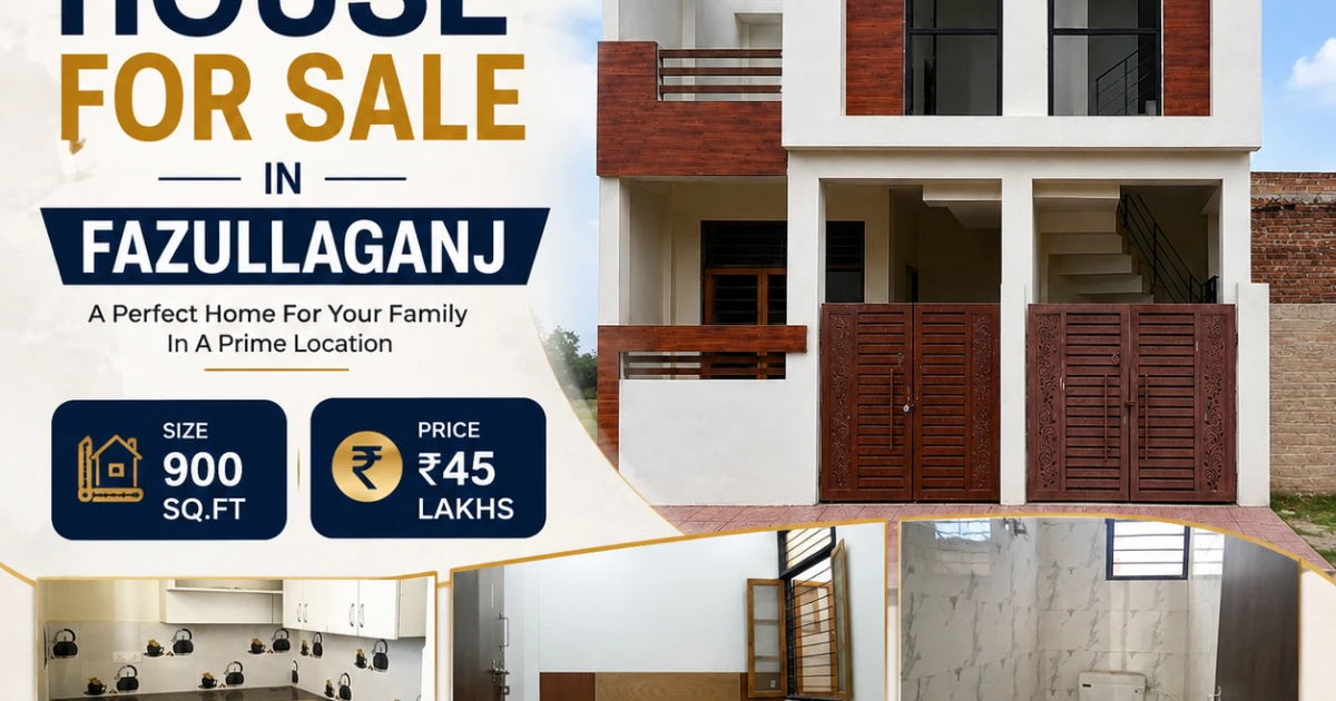 900 Sq.ft House For Sale in Fazullaganj for Budget Buyers