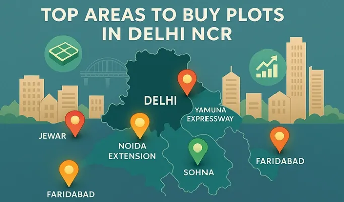 Top 15 Areas to Buy Plots in Noida, Greater Noida & Gurgaon in 2026 (Investor Guide)