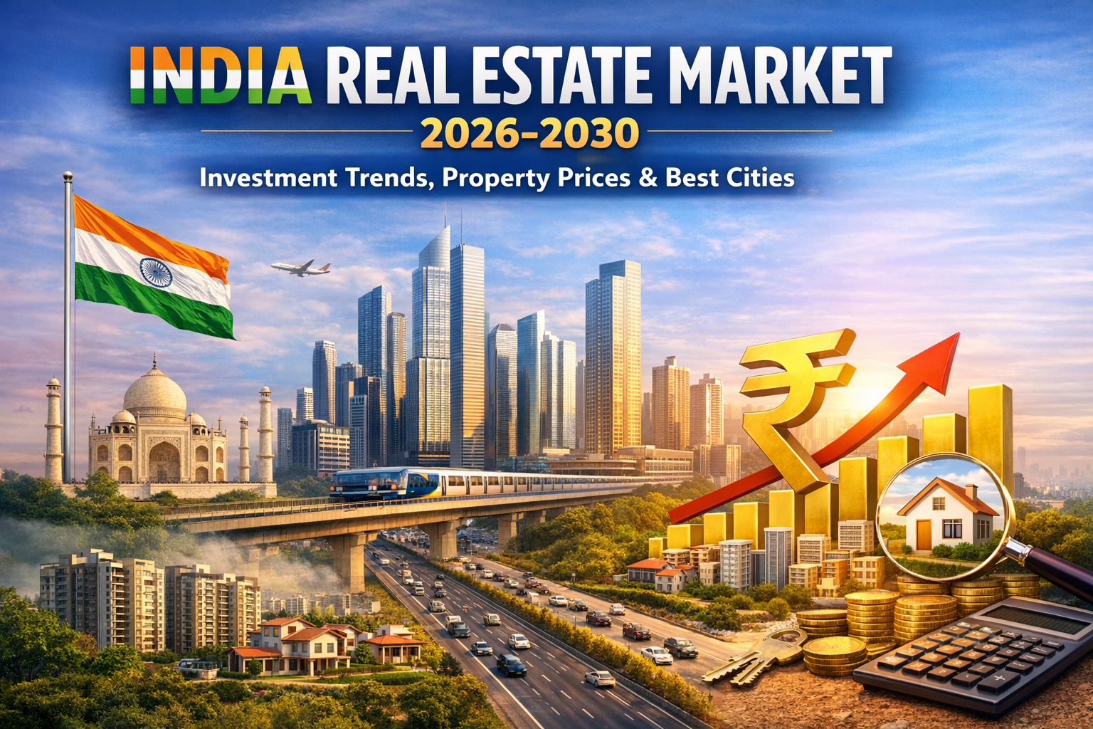 India Real Estate Market 2026–2030: Investment Trends, Property Prices, Best Cities & Future Growth Opportunities
