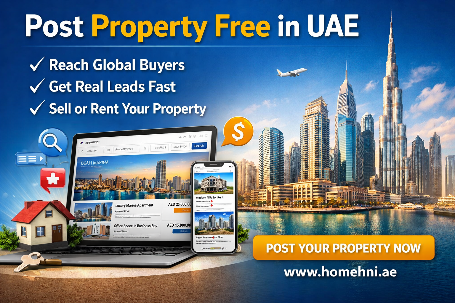 Post Property Free in UAE — Get Genuine Buyers & Tenants Faster (2026 Guide)