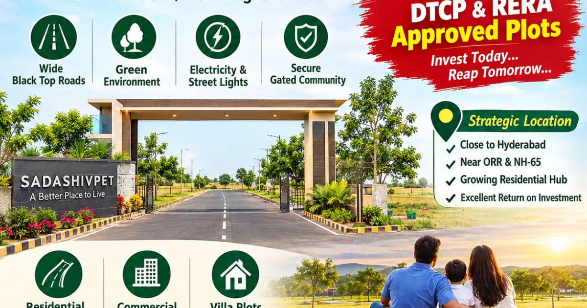 Residential Land / Plots for Sale in Sadashivpet, Hyderabad