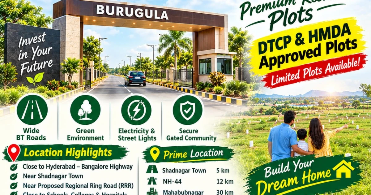 Plots for Sale in Burgul, Hyderabad 